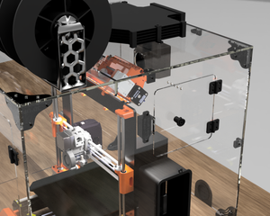 Prusa Enclosure MK3S+ MMU2/3 Acrylic Box Case Cover Kit - Spool Holders Not Included